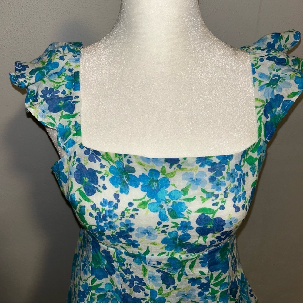Altar'd State Blue Floral Jumpsuit - Picture 3 of 4